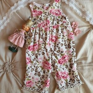 Leopard & rose one piece jumper